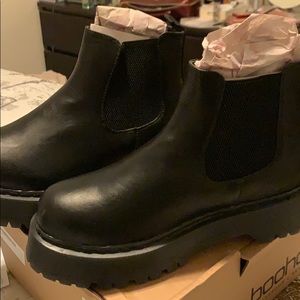 Chunky Black Boots